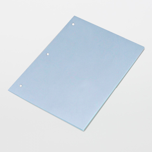 SOS Cleanroom Texwipe TX5816 TexWrite Medium-Weight 8.5" x 11" Blue Cleanroom Paper 3-Hole Punched (Case Qty.) - Case