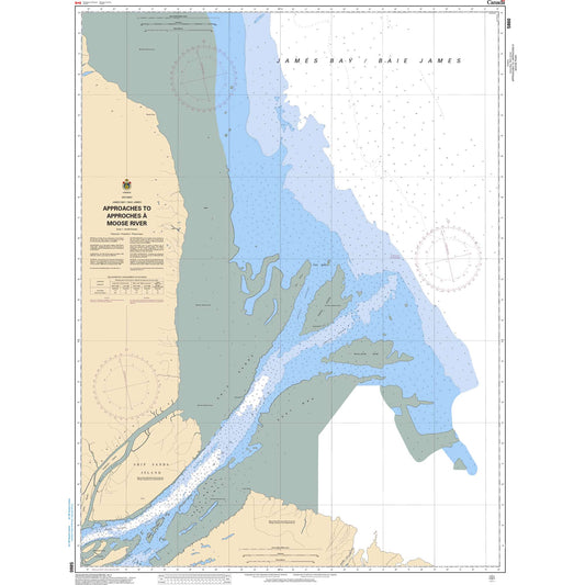 Paradise Clay CAN5860 CHS Chart Approaches to/Approches Moose River