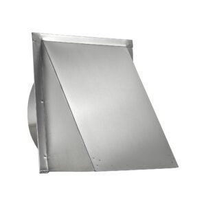 Lambro 587NDS 10 Inch Aluminum Fresh Air Wall Intake Vent – Screen (No Damper)