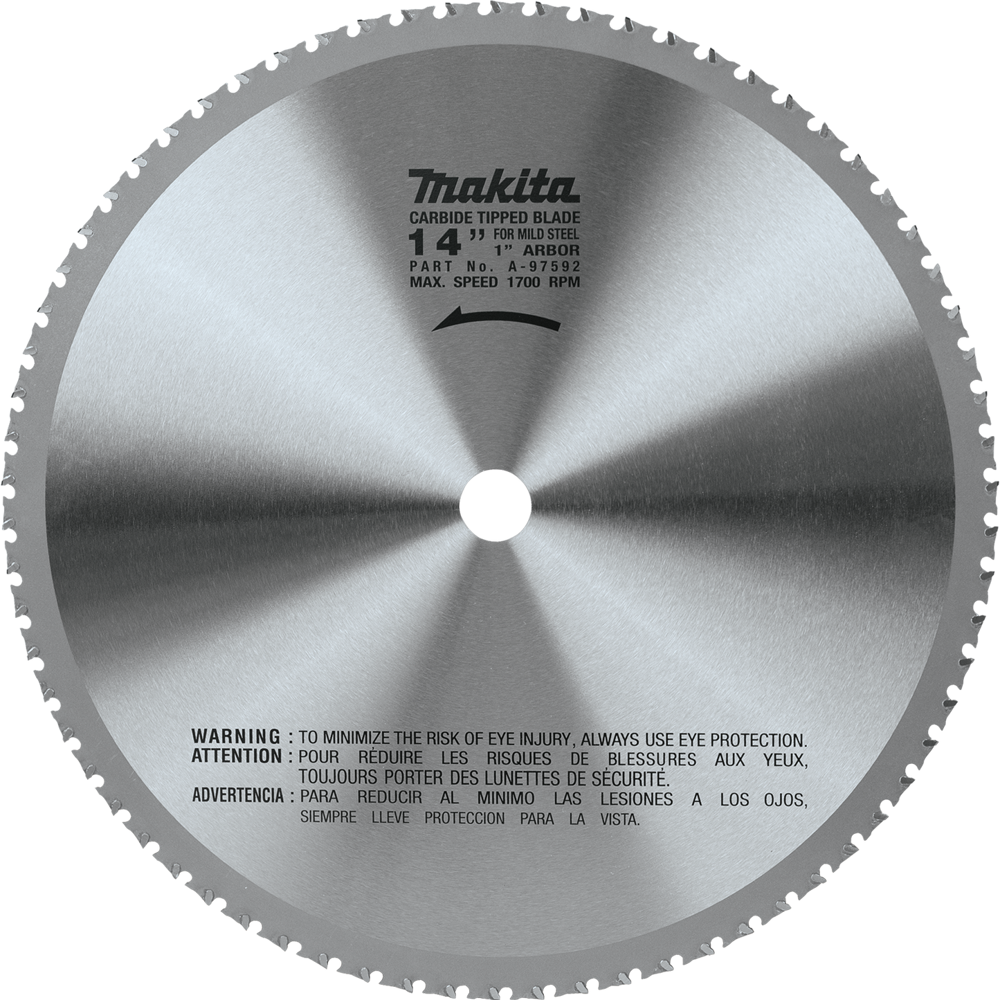 Makita A-97592 14" (70T) Carbide‘Tipped Metal Cutting Blade, Ferrous Metal