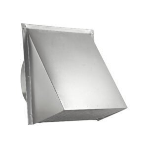 Lambro 588NDS 12 Inch Aluminum Fresh Air Wall Intake Vent – Screen (No Damper)