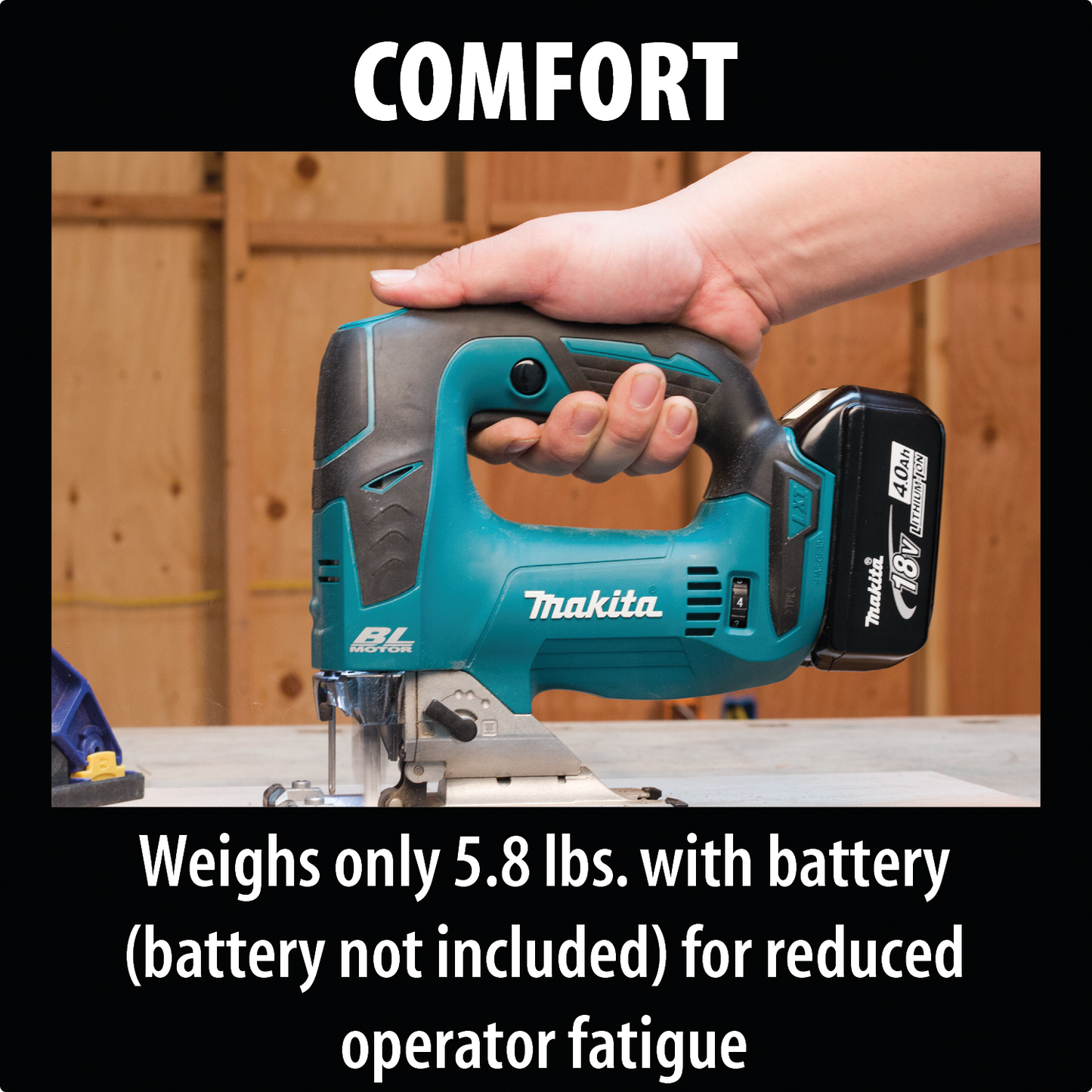 Makita XVJ02Z 18V LXT® Lithium‘Ion Brushless Cordless Jig Saw, Tool Only