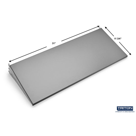 Triton Products 1755 31" W x 5/8" H x 11-3/4" D Steel Shelf