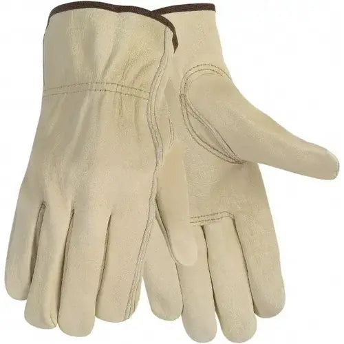 MCR Safety 3215L Leather Drivers Work Gloves CV Grade Unlined Grain Cow Leather Keystone Thumb (1 DZ)