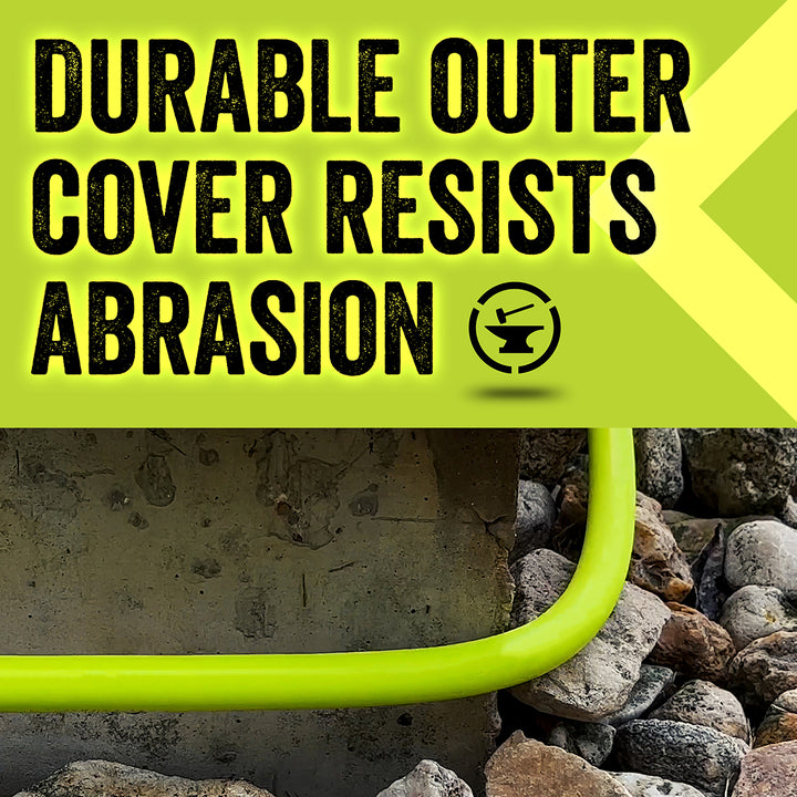 FlexZilla HFZG5100YW Garden Hose, 5/8" x 100', 3/4" - 11 1/2 GHT Fittings