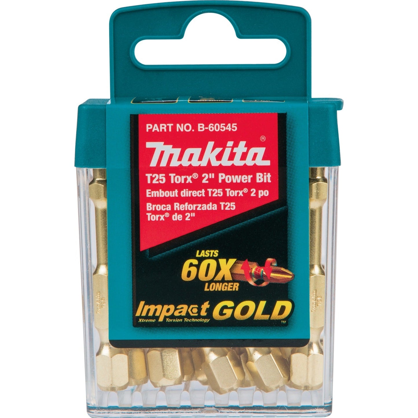 Makita B-60545 Impact GOLD® T25 Torx® 2³ Power Bit, 15/pk