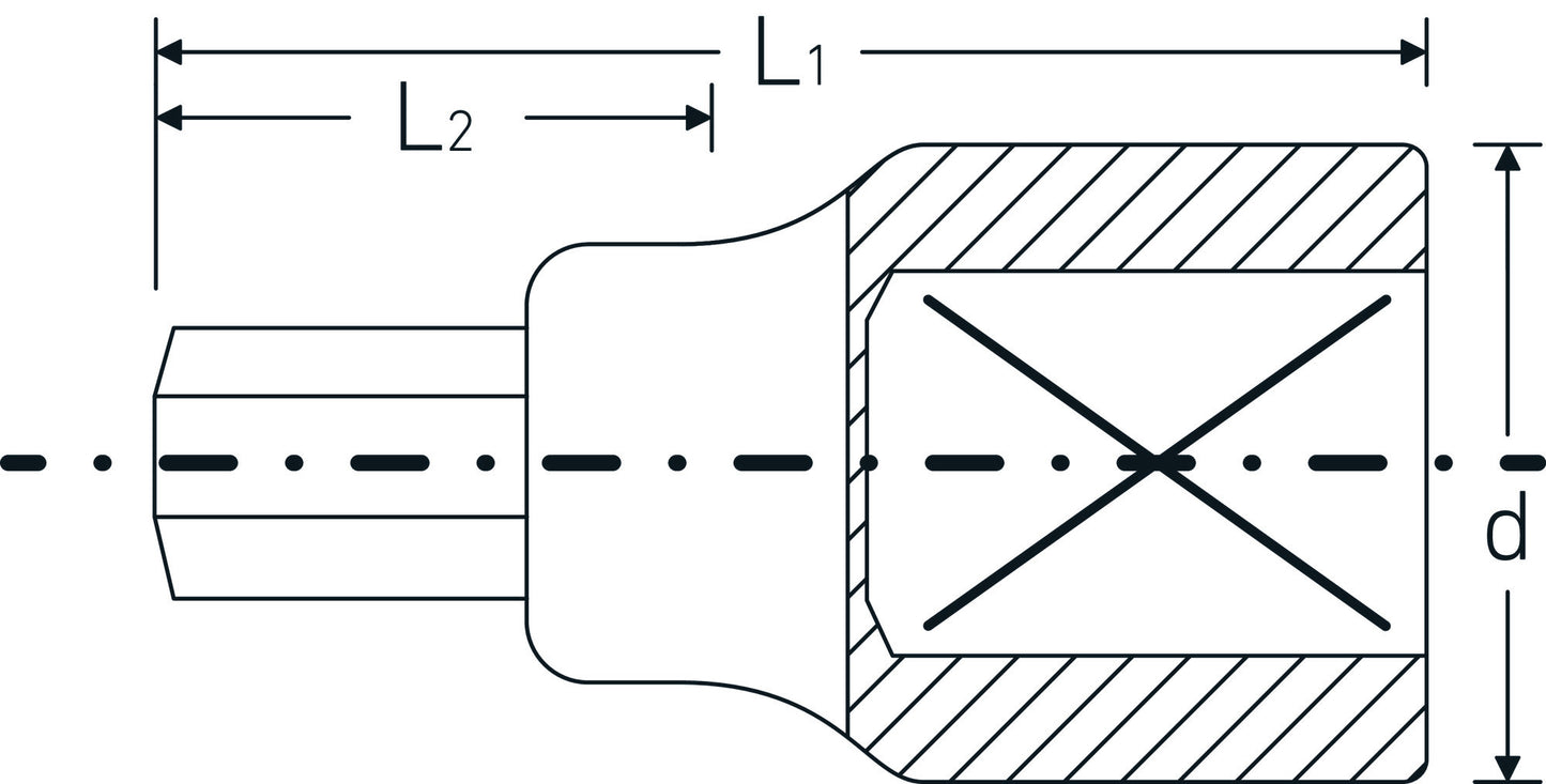 Stahlwille 5050022 59 22 Inhex Screwdriver Sockets