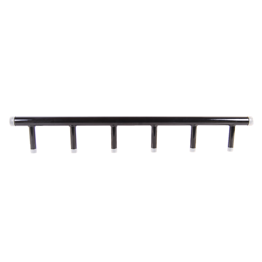 Legend Valves 355-406 1-1/4" x 1-1/4" x 3/4" (x6) Six-Zone Carbon Steel Boiler Manifold Header