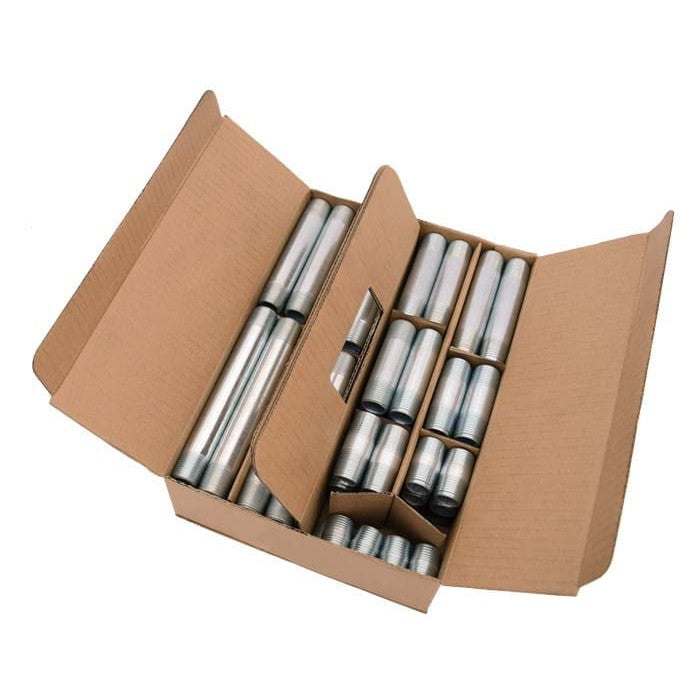 Legend Valves 356-249E 1-1/4" E-Series Galvanized Nipple Assortment, Pack of 60