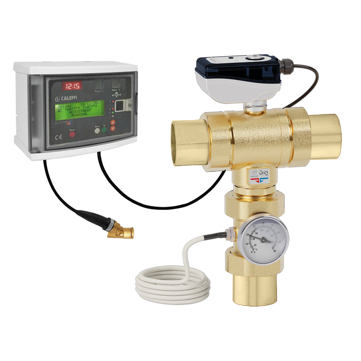 Caleffi 600069A LegioMix® Electronic Mixing Valve 1" Sweat Union 21Cv