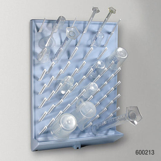 Globe Scientific 600213 Drying Rack 72 Place Removable Pegs High Impact Polystyrene