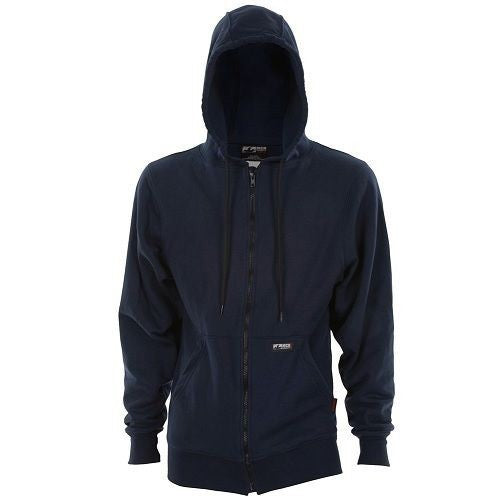 MCR Safety SS1NX2 MCR Safety FR Gear Flame Resistant (FR) Hooded Sweatshirt 95% Cotton 5% Spandex Interlock Fleece Shell, Navy 11.5 oz/yd2 Fabric (1 EA)