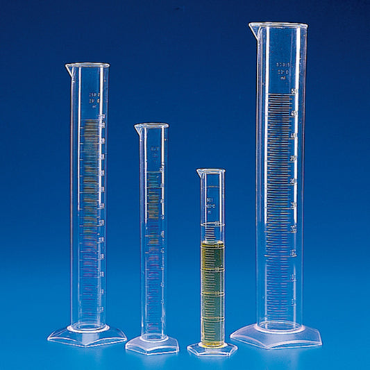 Globe Scientific 601571-1 Graduated Cylinder PMP (TPX) Molded Graduations 25mL