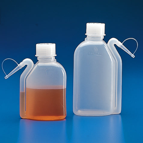 Globe Scientific 601633 Wash Bottle Squeeze with Integral Molded Dispensing Tip Screwcap PE 250mL