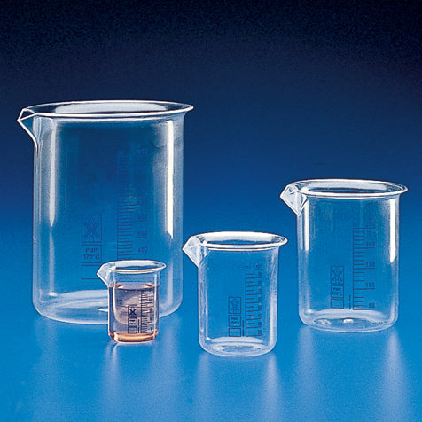 Globe Scientific 601727 Beaker PMP (TPX) Printed Graduations 3000mL