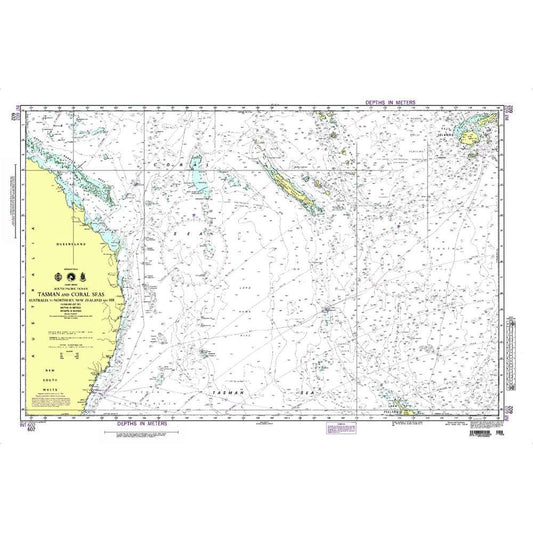 Paradise Clay NGA_602 NGA Chart Tasman and Coral Sea