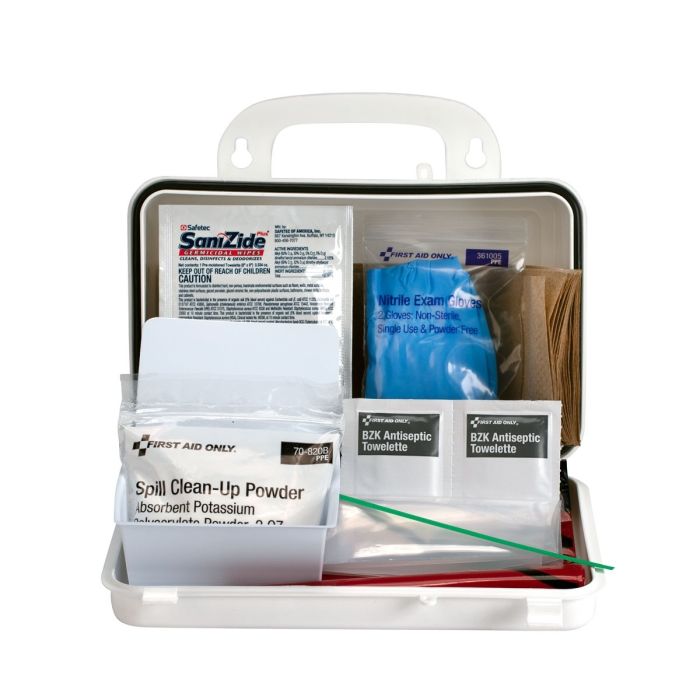 First Aid Only 6021 BBP Spill Clean Up Kit, Plastic Case