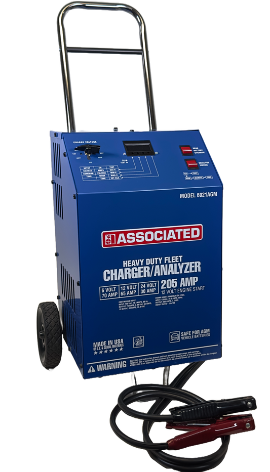 Associated Equipment 6021AGM Charger/Analyzer 205 Amp 12V Engine Start 6/12/24V (New)