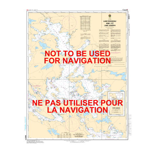 Paradise Clay CAN6022 CHS Chart Lake Rosseau and/et Lake Joseph