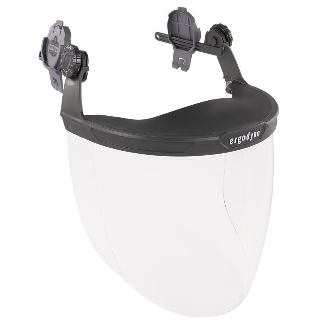 Ergodyne 60243 Skullerz 8994 Anti-Scratch & Anti-Fog Hard Hat Face Shield with Adapter for Cap-Style & Safety Helmet