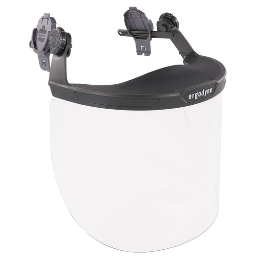 Ergodyne 60245 Skullerz 8995 Anti-Scratch & Anti-Fog Hard Hat Face Shield with Adapter for Full Brim