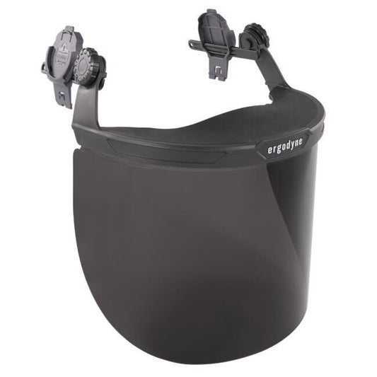 Ergodyne 60246 Skullerz 8995 Anti-Scratch & Anti-Fog Hard Hat Face Shield with Adapter for Full Brim