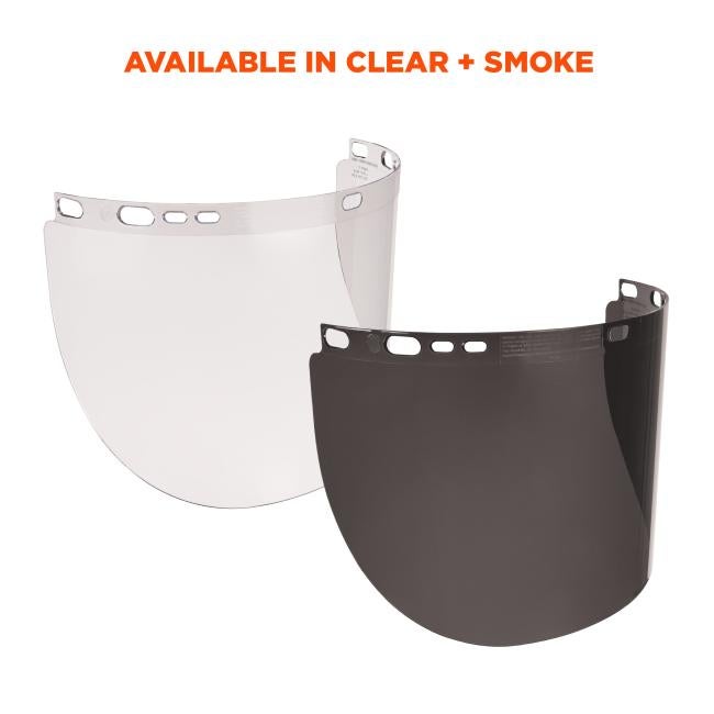 Ergodyne 60251 Skullerz 8998 Anti-Scratch & Anti-Fog Face Shield Replacement for Full Brim Hard Hat