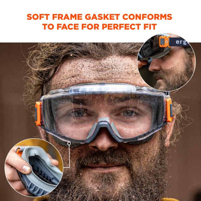 Ergodyne 60304 Skullerz MODI OTG Anti-Scratch & Anti-Fog Safety Goggles Replacement Lens