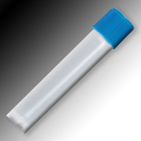 Globe Scientific 6033 Sample Tube 3mL External Threads PP Round Bottom Self-Standing