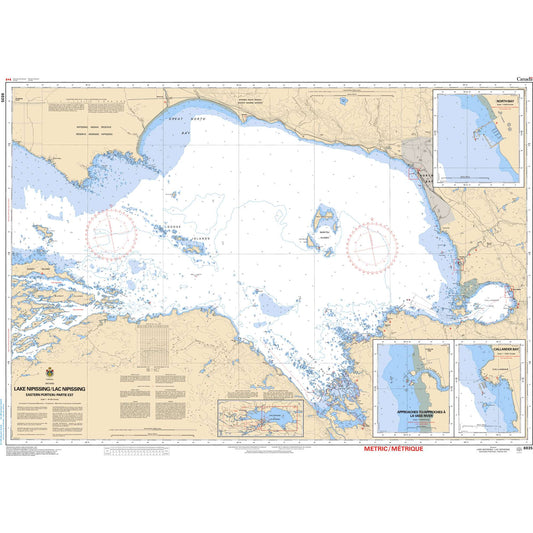 Paradise Clay CAN6035 CHS Chart Lake Nipissing / Lac Nipissing(Eastern Portion / Partie est)