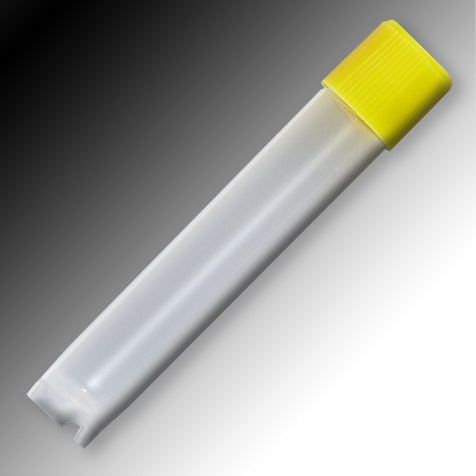 Globe Scientific 6035 Sample Tube 4mL External Threads PP Round Bottom Self-Standing