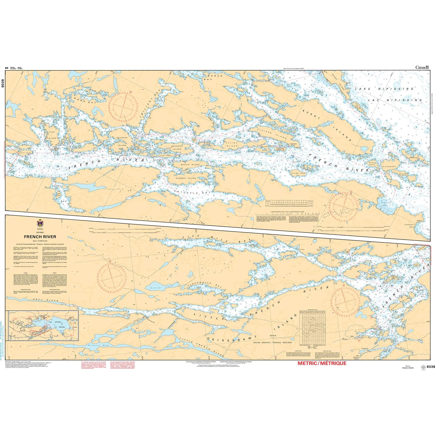 Paradise Clay CAN6036 CHS Chart French River