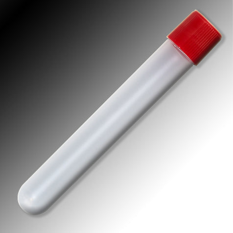 Globe Scientific 6038 Sample Tube 5mL External Threads PP Round Bottom