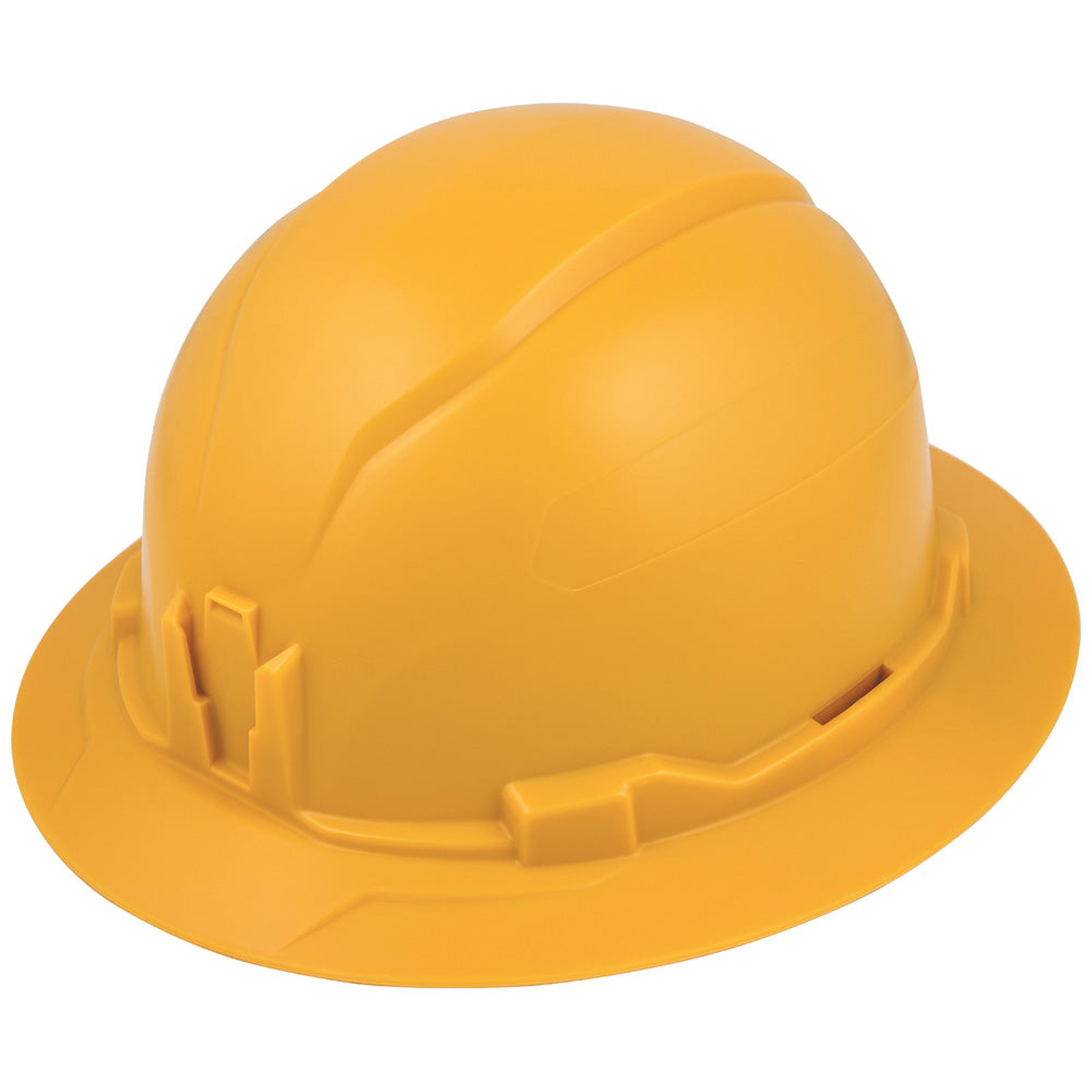 Klein Tools 60489 Hard Hat, Non-Vented, Full Brim Style, Yellow