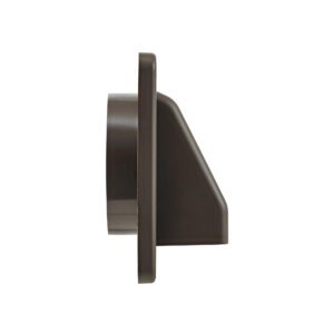 Lambro 604B-16 4 Inch Brown Plastic Fresh Air Intake Vent (Hood Style) – Removable Screen – (No Damper)