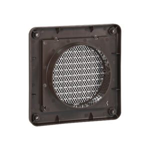 Lambro 604B-MLS 4 Inch Brown Plastic Fresh Air Intake Vent (Mini Louver) – Metal Bug Screen