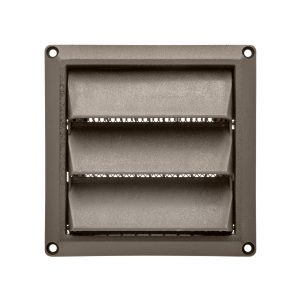 Lambro 604B 4″ Brown Plastic Air Intake Louver Vent