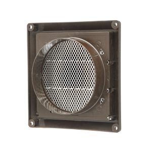 Lambro 604B 4″ Brown Plastic Air Intake Louver Vent