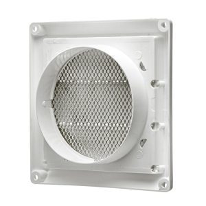 Lambro 603W 3″ White Plastic Air Intake Louver Vent