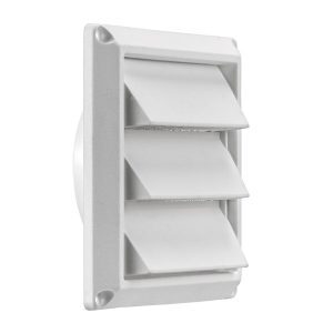 Lambro 603W 3″ White Plastic Air Intake Louver Vent