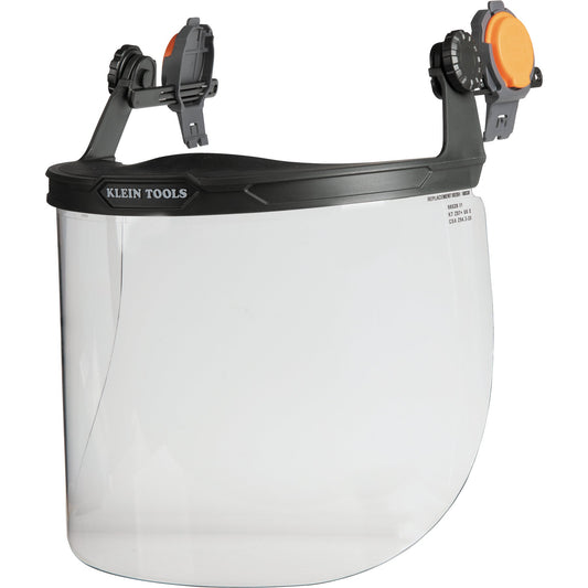 Klein Tools 60528 Face Shield, Full Brim Hard Hat, Clear