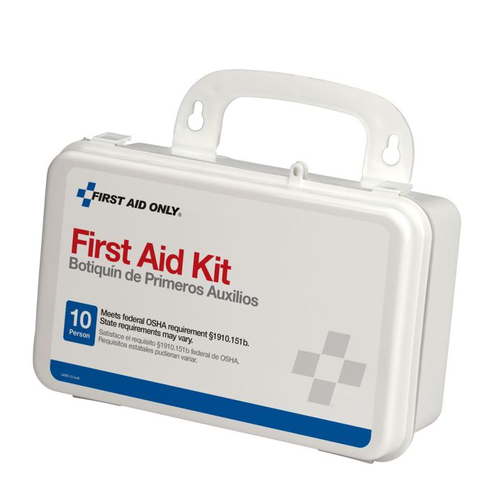 First Aid Only 6060 10 Person First Aid Kit, Plastic Case