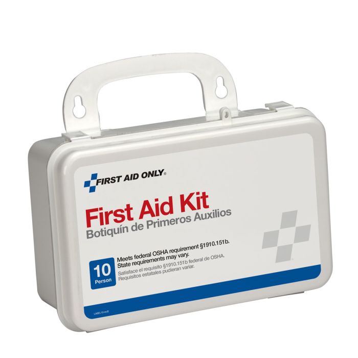 First Aid Only 6060 10 Person First Aid Kit, Plastic Case