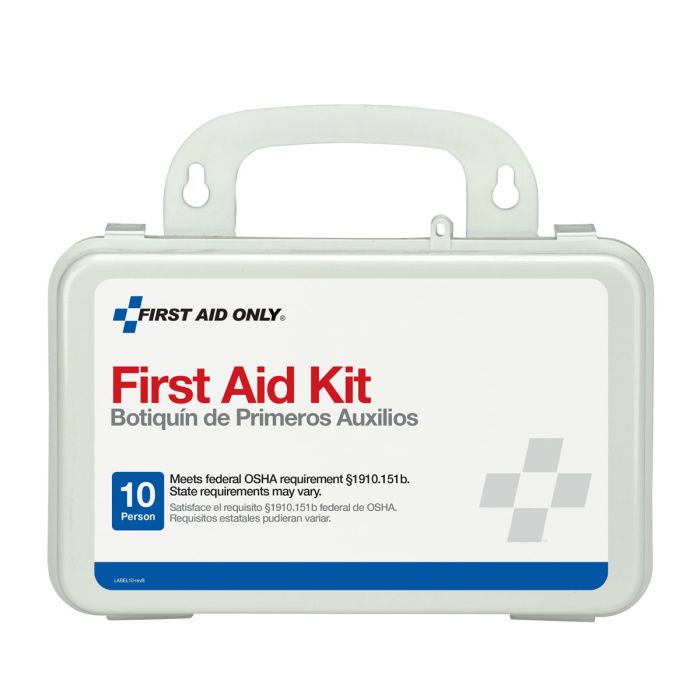 First Aid Only 6060 10 Person First Aid Kit, Plastic Case