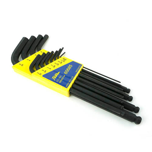 Yellow Jacket 60685 Set 12 pcs. w/case, ball end, hex keys