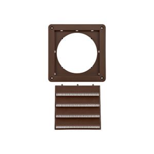 Lambro 606B 6 Inch Brown Plastic Fresh Air Intake Vent (Rain Guard) – Removable Screen