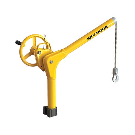 Sky Hook 8500-00 1/4 Ton Load Capacity, 55" Maximum Lift Distance, 1" Per Handwheel Revolution Lift Speed Hoist