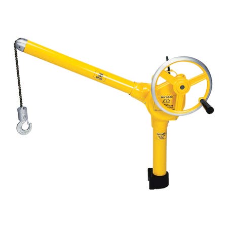 Sky Hook 8500-02 1/4 Ton Load Capacity, 55" Maximum Lift Distance, 1" Per Handwheel Revolution Lift Speed Hoist