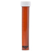 Globe Scientific 6102AM Transport Tube 10mL with Separate Screw Cap AMBER PP Conical Bottom Self-Standing Molded Graduations