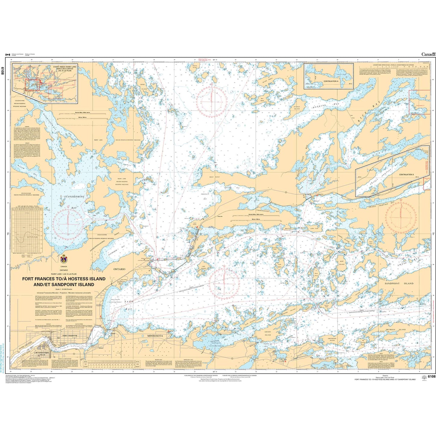 Paradise Clay CAN6108 CHS Fort Frances to/ Hostess Island and/et Sandpoint Island